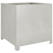 Fioriera | Cassetta per fiori | Vaso da Giardino 50x50x50 cm in Acciaio Inox