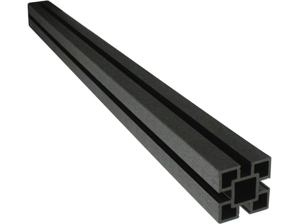 Kit di recinzione 4,8 m Composito - Kit di montaggio gratuito - Grigio