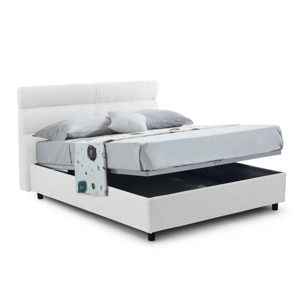 Adalpina, Letto Singolo Materasso Incluso Made in Italy, Bianco