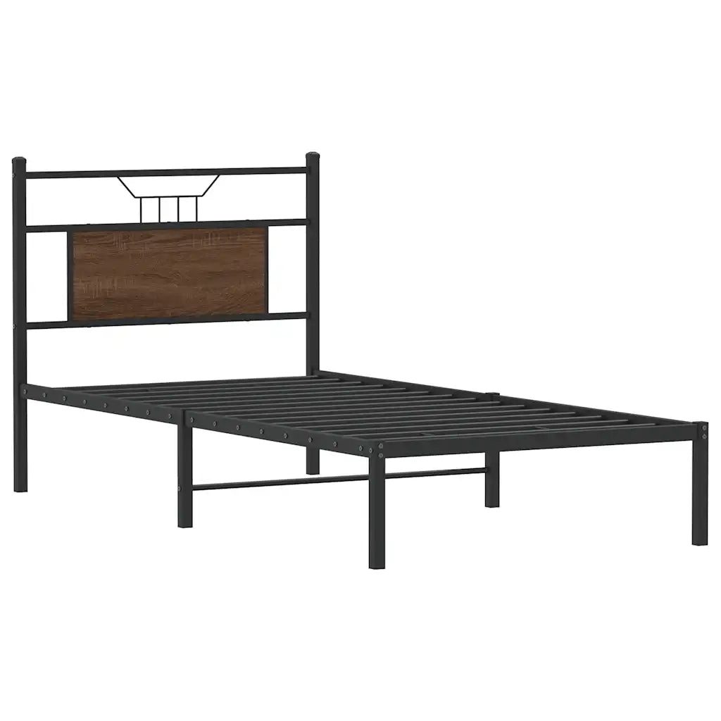 Giroletto senza Materasso Rovere Marrone 75x190cm in Truciolato 4106831