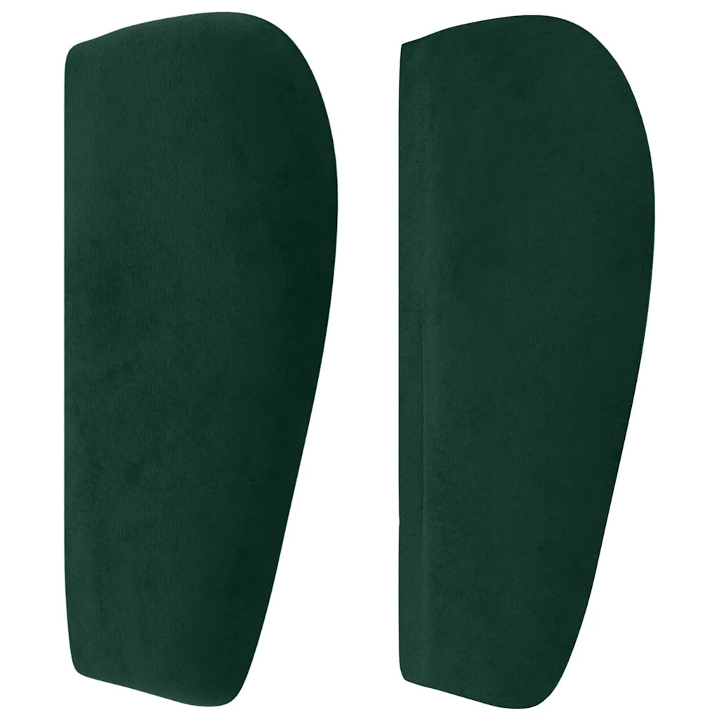 Testiera ad Orecchio Verde Scuro 147x23x78/88 cm in Velluto