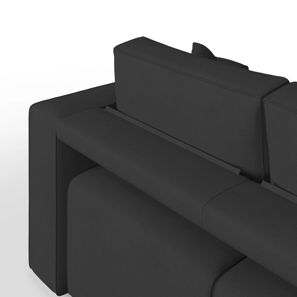 Morfeo Divano 3 sedute tessuto impermeabile 245 cm nero