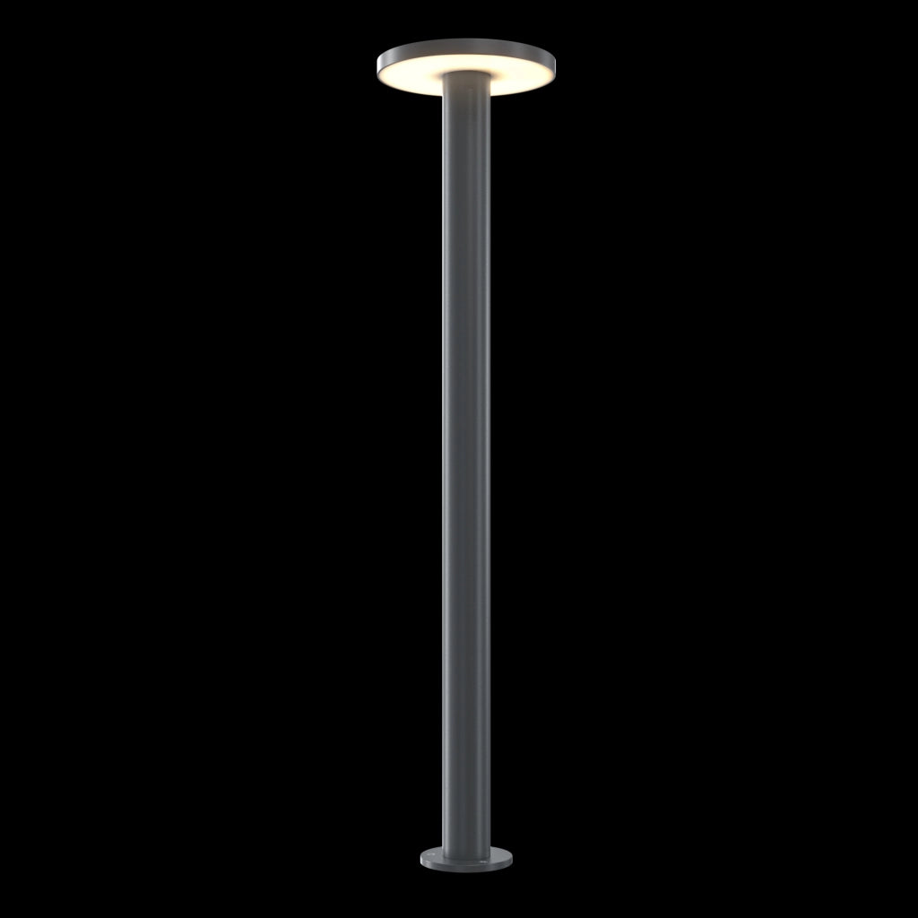Lampada Da Terra Moderna Per Esterno Metallo Grafite Led 12W Ip65