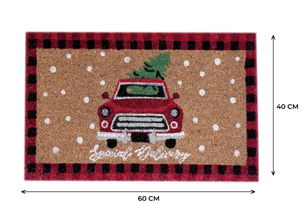 Zerbino Natale Cocco Ingresso Casa Esterno Antiscivolo Natalizio Fortuna Pick Up
