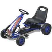 Go-kart a pedali con sedile regolabile blu 02_0005259