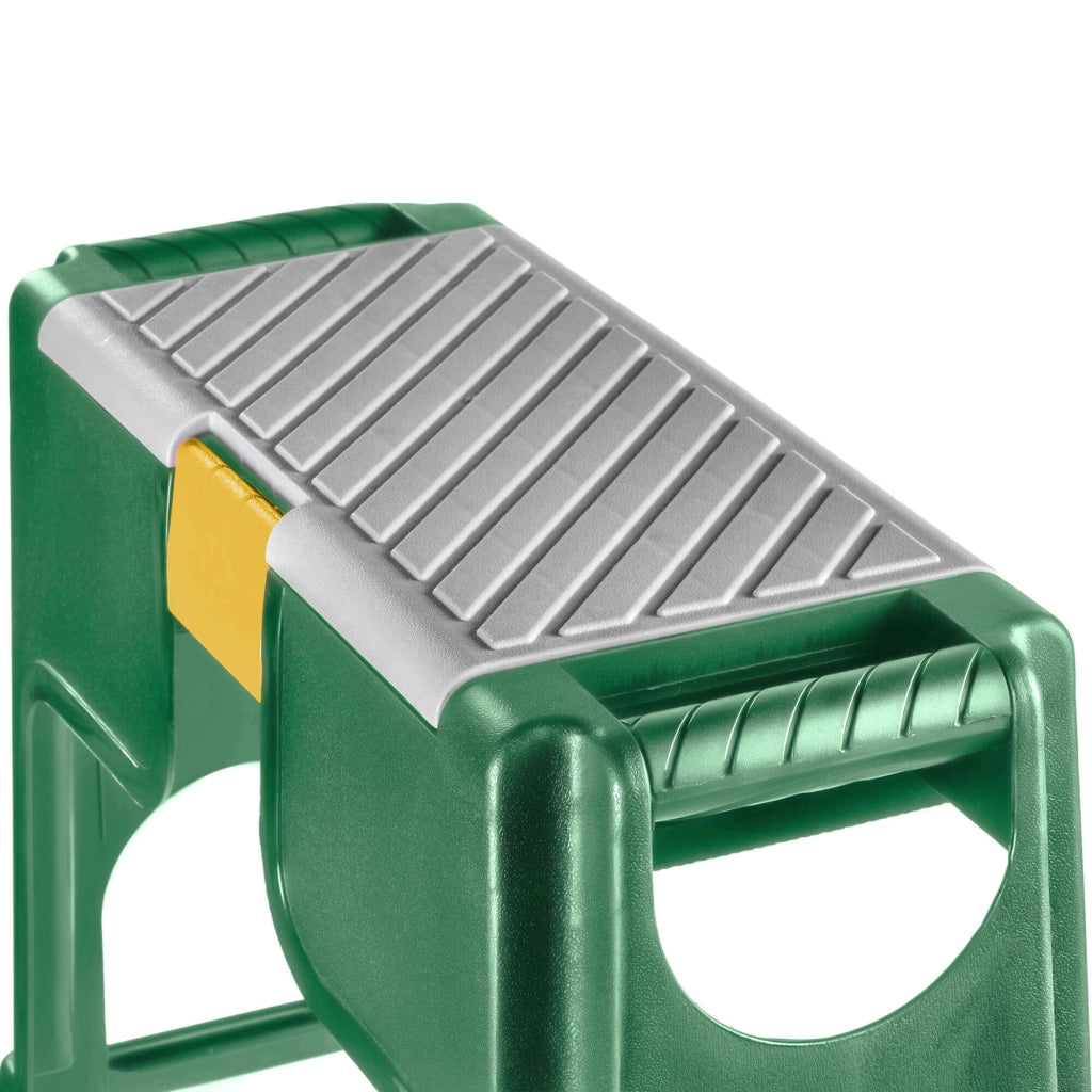 Sgabello da giardino KADAX con inginocchiatoio, sedia e contenitore, 3 in 1, sedile pieghevole