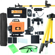 Livella Laser Rosfix Orange Tiger ROT16L – 16 Linee 3D | Set con Treppiede 43-120cm, Occhiali, Asta 350cm