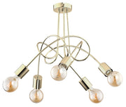 Lampadario Alfa Tango oro metallo 5xE27 max 60W 28315