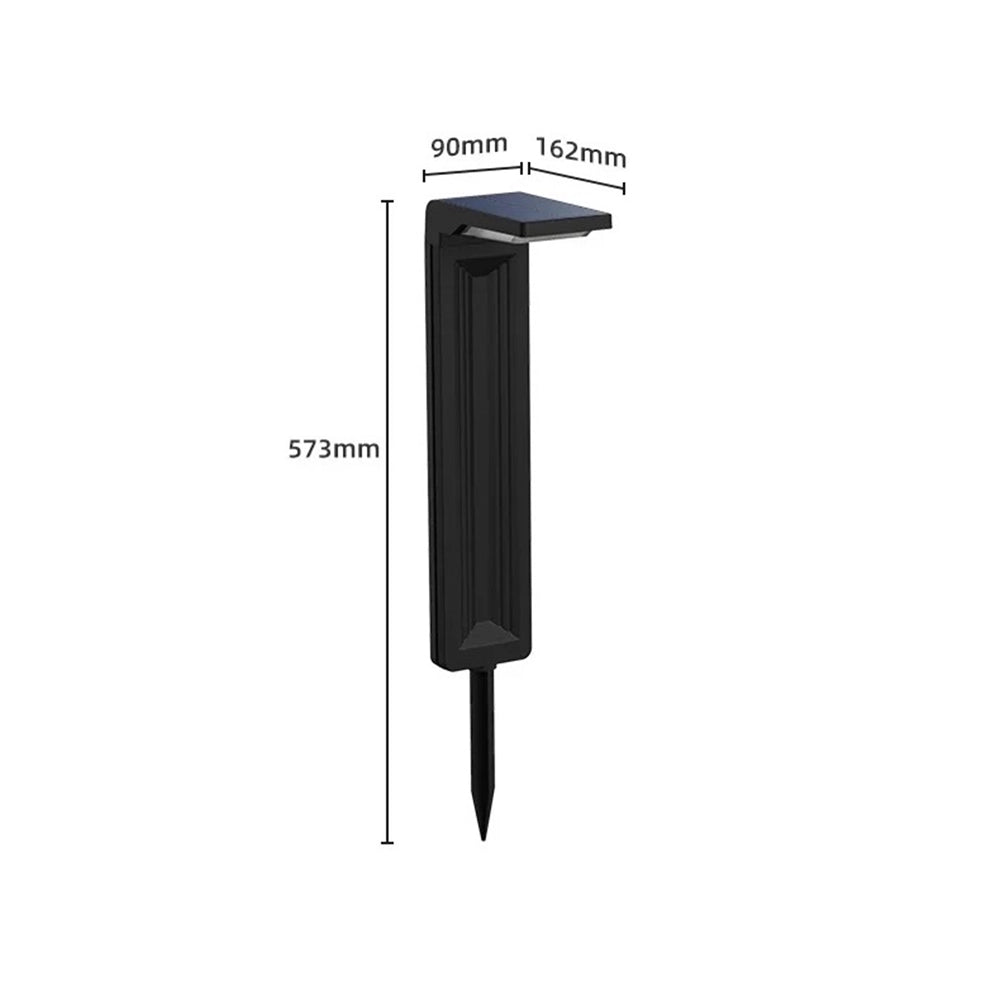 Lampione luce a led con pannello a ricarica solare e picchetto alto da 41 cm luce calda 3000K