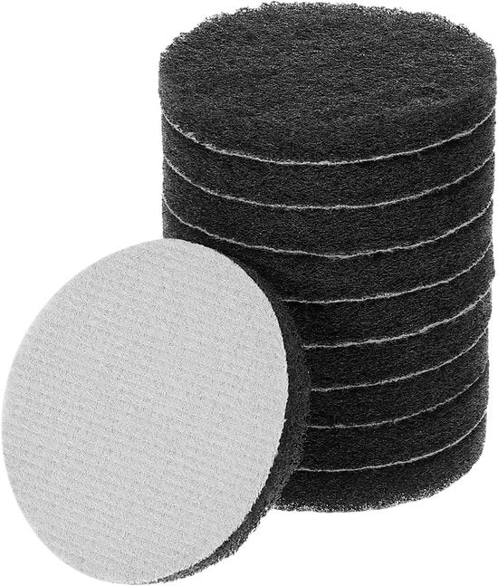 Set di 10 dischi abrasivi in nylon, 7,1 cm, 800 grani, grigio - Per il levigare e lo scuotere di superfici