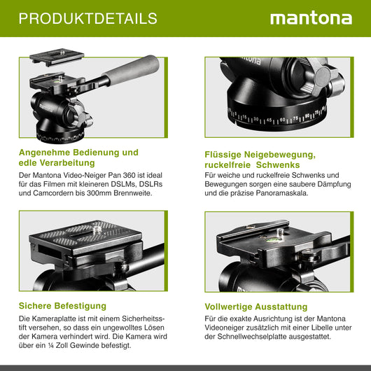 Mantona Pan 360 video panhead