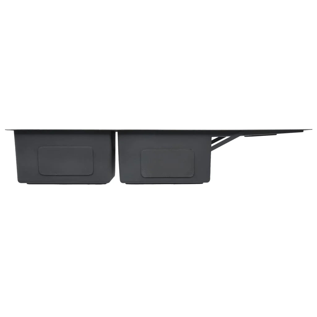 Lavello da cucina fatto a mano con filtro 111,5 x 44 cm acciaio inox 02_0002366