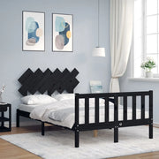 Giroletto con Testiera Nero Double in Legno Massellocod mxl 128988