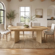 Tavolo da pranzo allungabile 4-8 posti, piano 18 mm, colore rovere, struttura in MDF