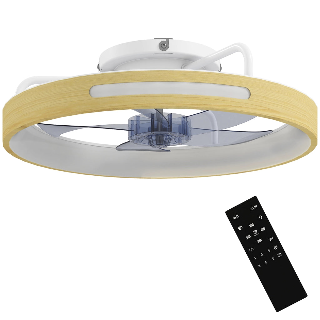 Ventilatore a Soffitto con Luce LED 40W ¨C zephmum ¨C 6 Velocit¨¤ 3 Colori Telecomando