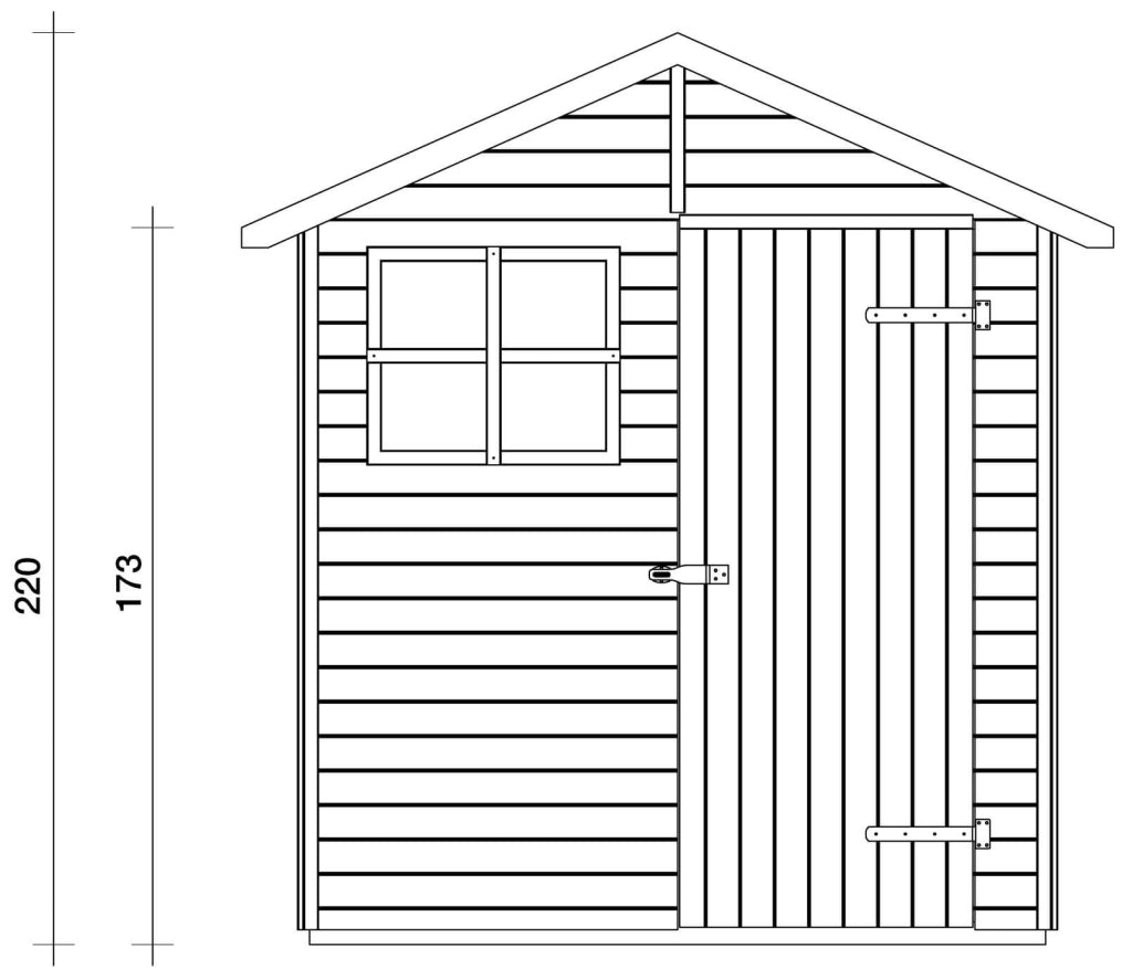 Casette Box da Giardino in Legno Porta Utensili 180x135x220 cm con Porta e Finestra Ecla Bianca