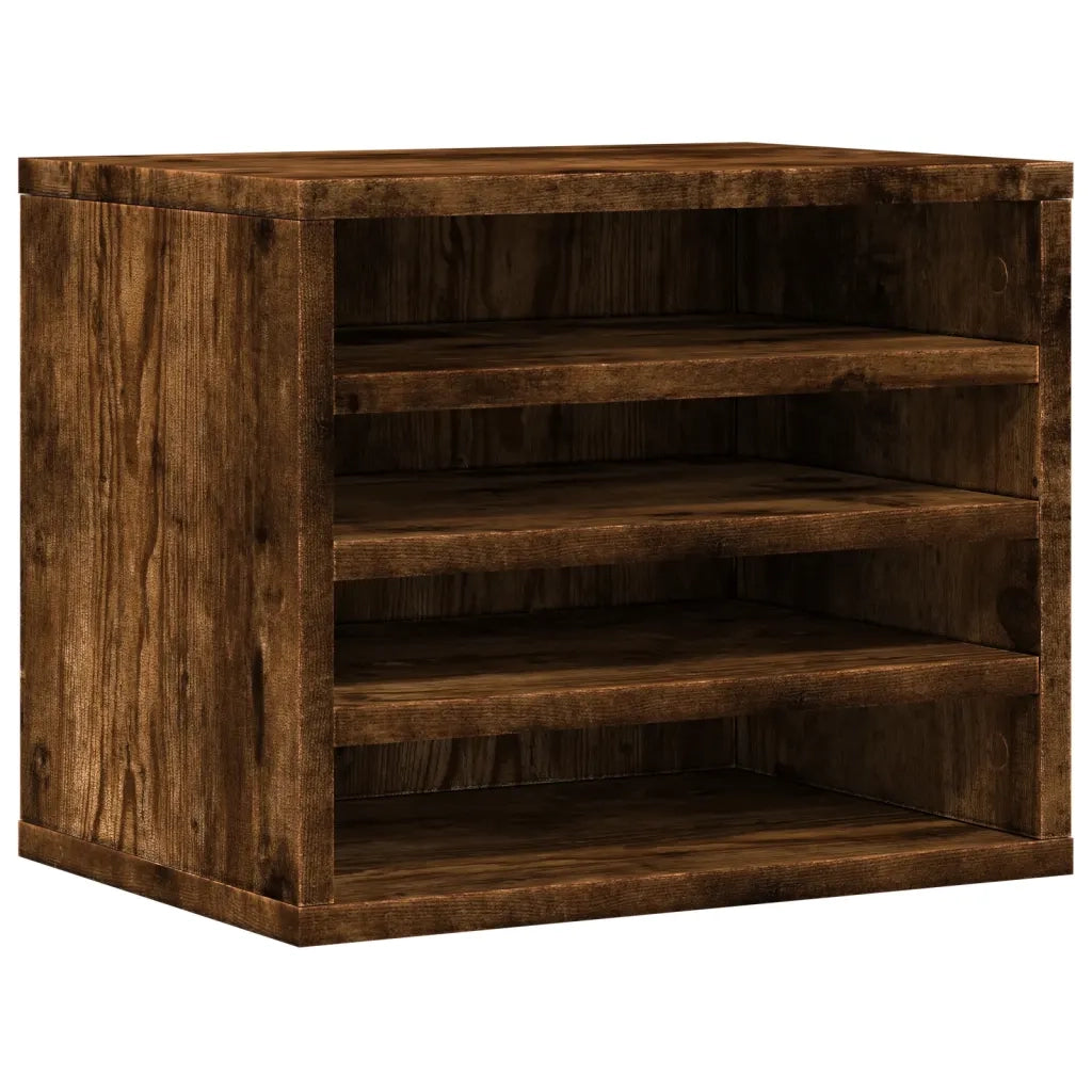 Organizer Scrivania Rovere Fumo 36x26x29,5cm Legno Multistrato CFW6195599