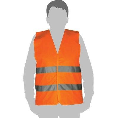 GILET ALTA VISIBILITA ARANCIO 4521 WOKIN - TAGLIA XL 452103- 2 pezzi