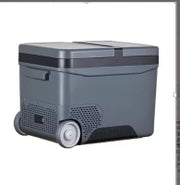 Frigo Portatile Elettrico 35L da 12 Volt con Maniglia e Schermo LCD, 63.2x42x42.8 cm, Grigio