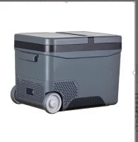 Frigo Portatile Elettrico 35L da 12 Volt con Maniglia e Schermo LCD, 63.2x42x42.8 cm, Grigio