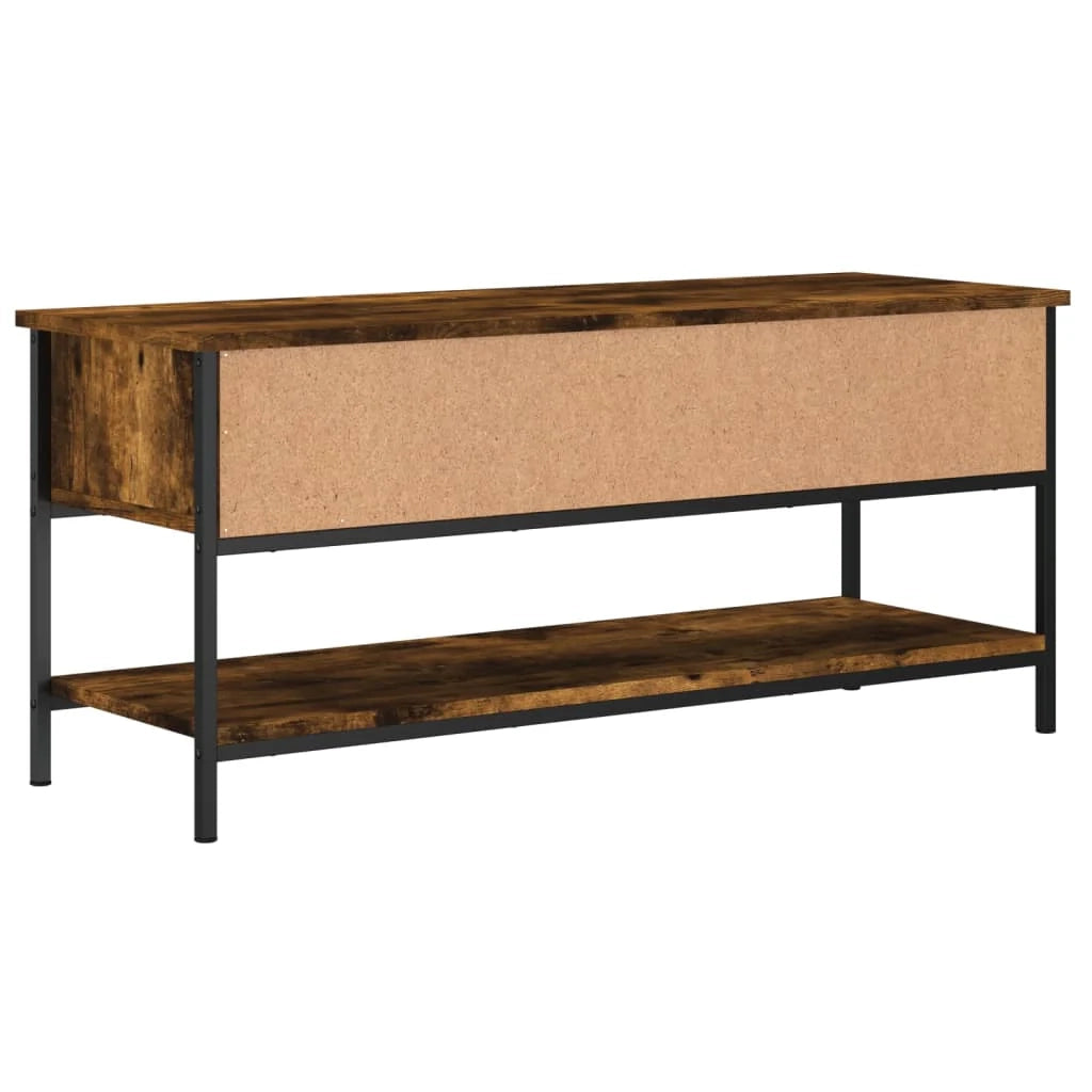 Mobile TV multimediale mensola TV credenza TV sala da pranzo soggiorno camera da letto rovere affumicato 100 x 35 x 45 cm legno ingegnerizzato marrone 02_0027270