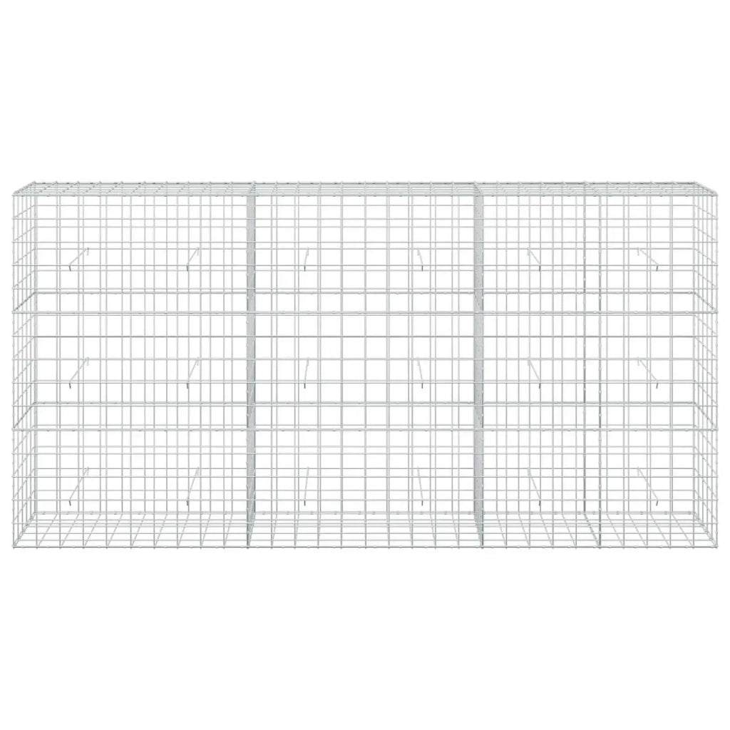 Gabione con filo da 5 mm e rete 10x10 cm 300x50x150 cm 3465240