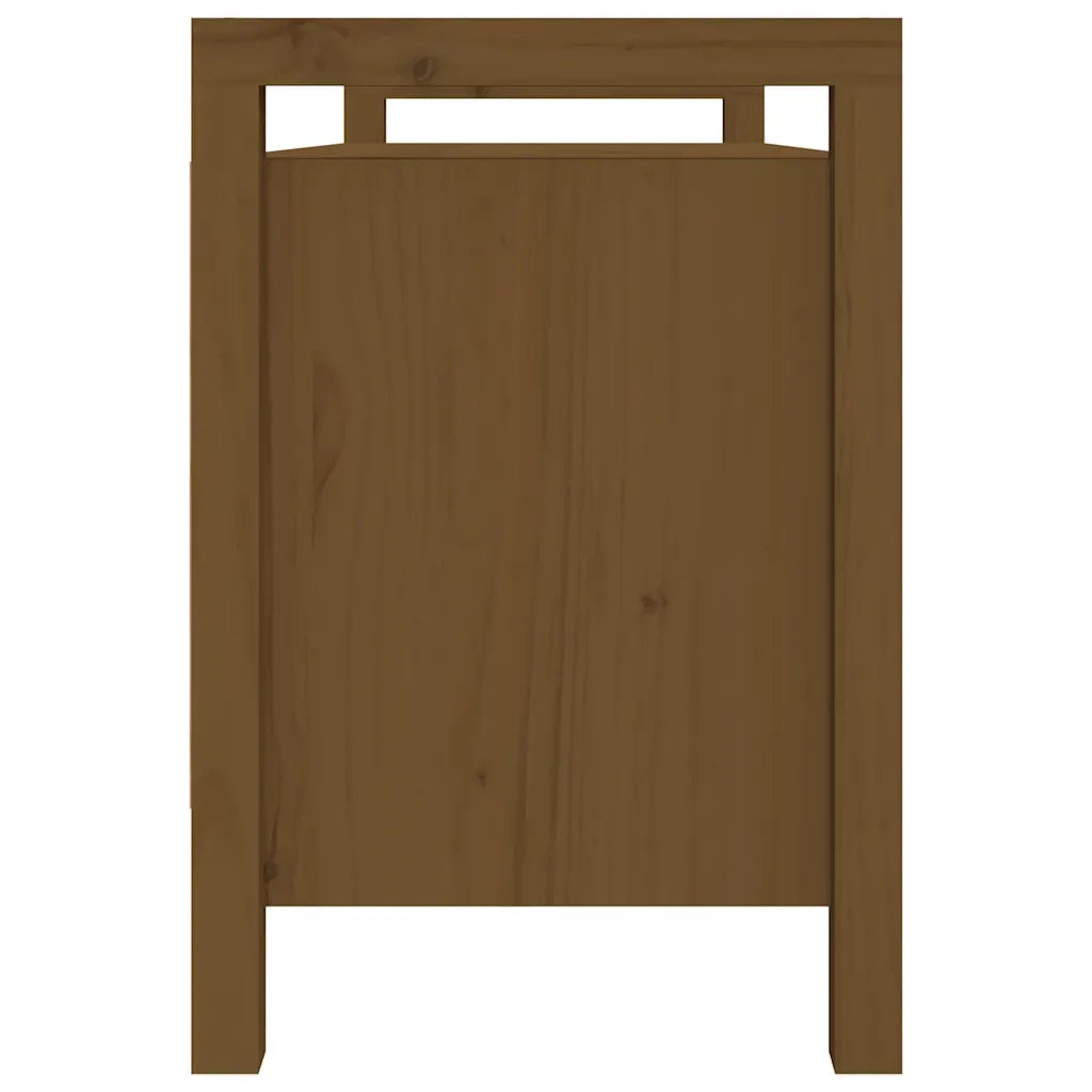 Panca da Ingresso Ambra 110x40x60 cm in Legno Massello di Pino 821792