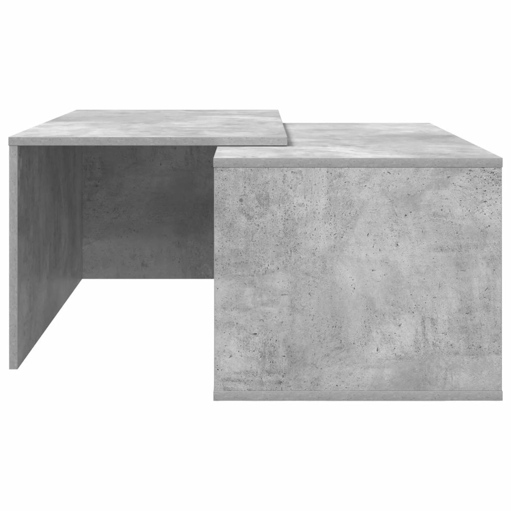 Set di Tavolini da Caffè 2 pcs Grigio cemento Legno multistrato 8000263
