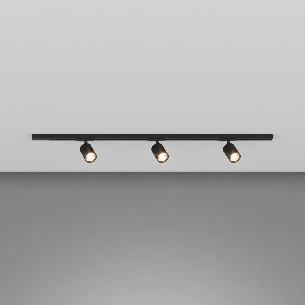 Kit Binario Moderno Mono Yari Kit Metallo Nero 3 Luci Gu10