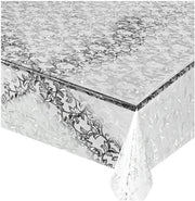 Tovaglia Trasparente Antimacchia 140x50 cm Moderna Plastificata Lucida Copritavolo Pvc Dis.19