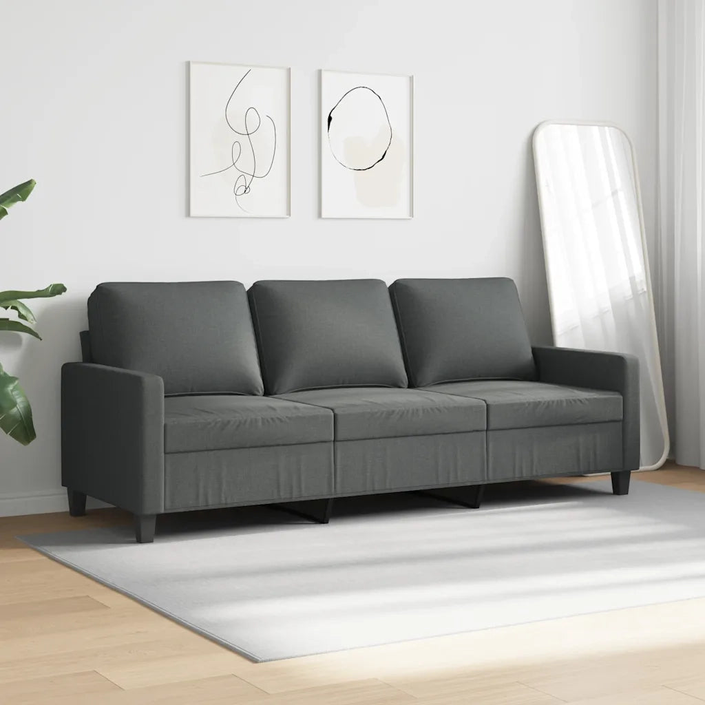 Divano a 3 Posti Grigio Chiaro 180 cm in Tessutocod mxl 102562