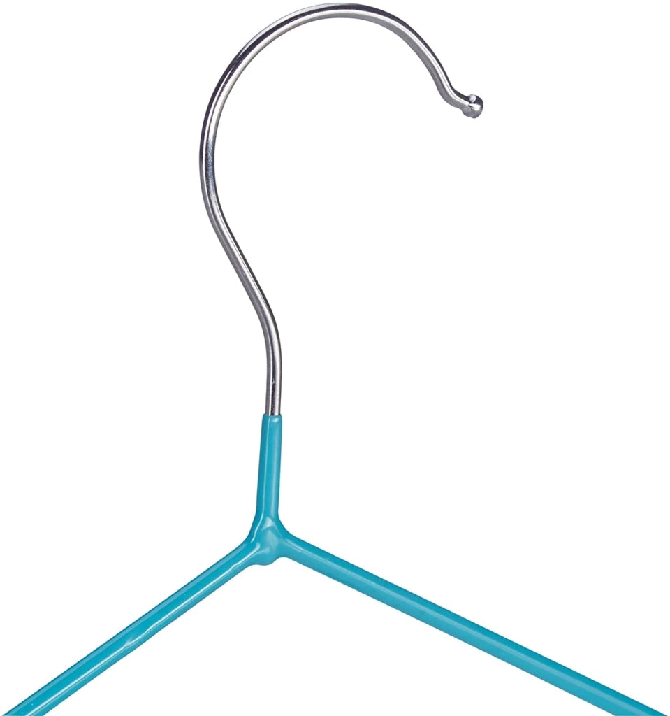 Confezione da 20 grucce per bambini con rivestimento in PVC turchese 13_0002487_2