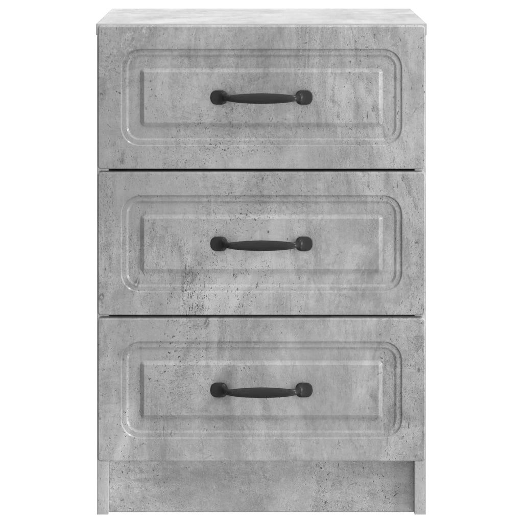 Armadio da Notte con cassetto Grigio Cemento 43 x 41 x 63,5 cm