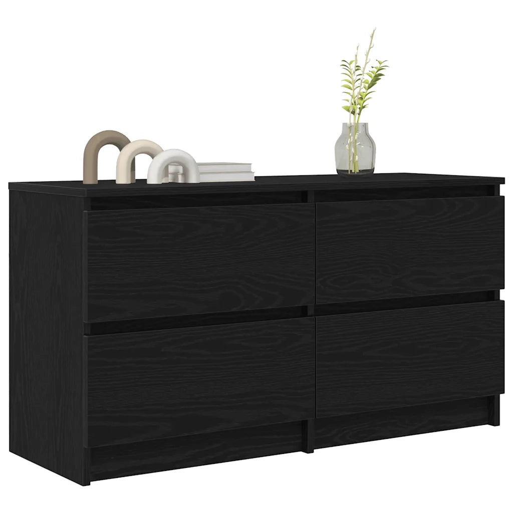 Mobile Porta TV Nero 100x35x54 cm in Legno Multistrato 861797