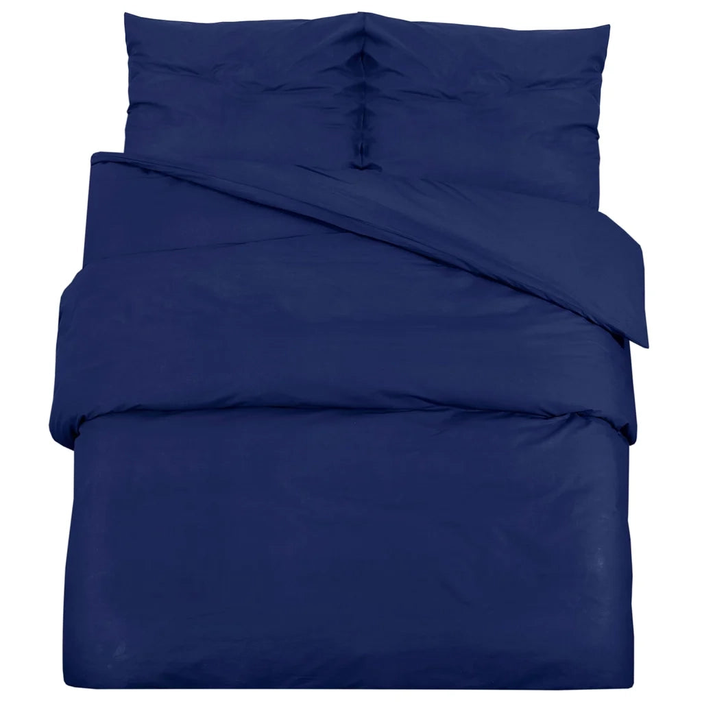 Set Copripiumino Blu Marino 200x200 cm in Cotone CFW6411163