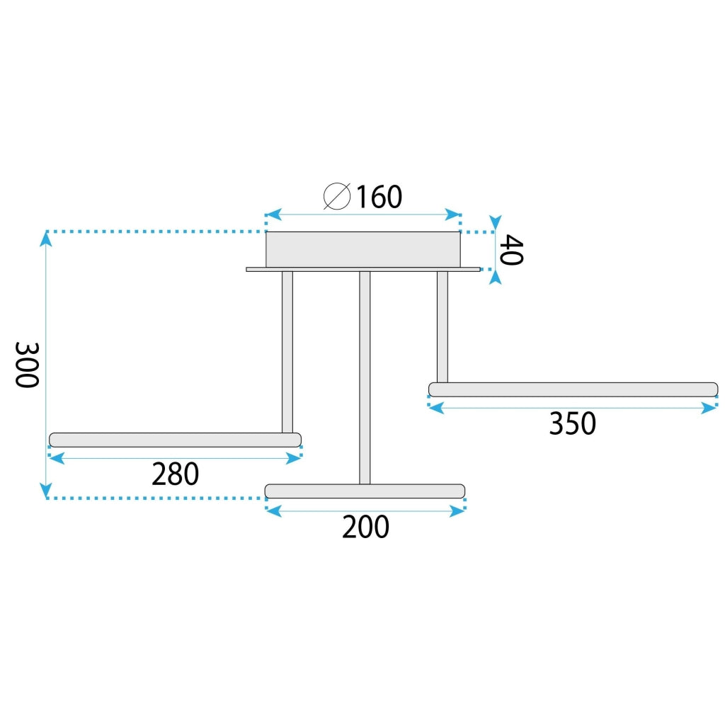 Lampada Da Soffitto G122-3c Gold Led