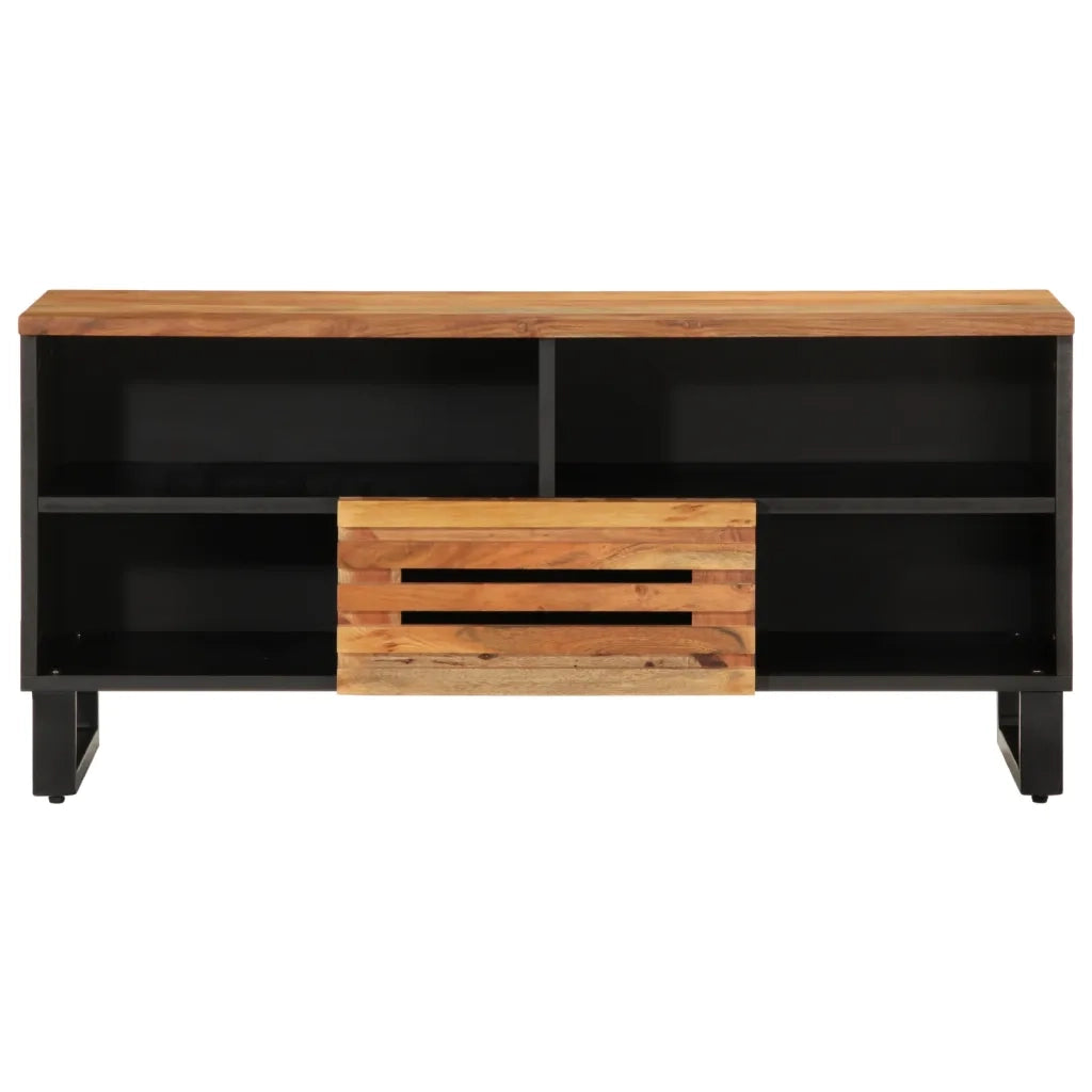 Mobile Porta TV 100x34x46 cm in Legno Massello di Acacia 377515