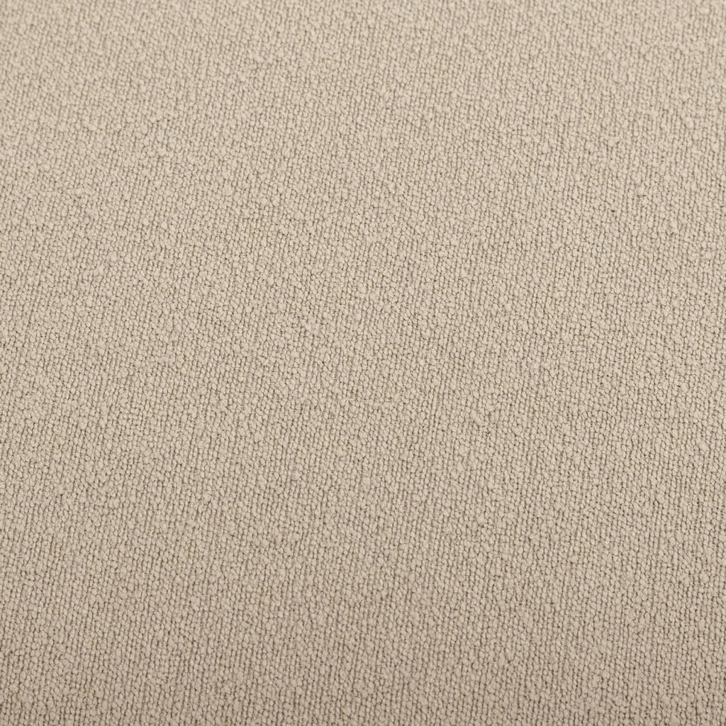 Pouf a forma di ciottolo in tessuto, beige