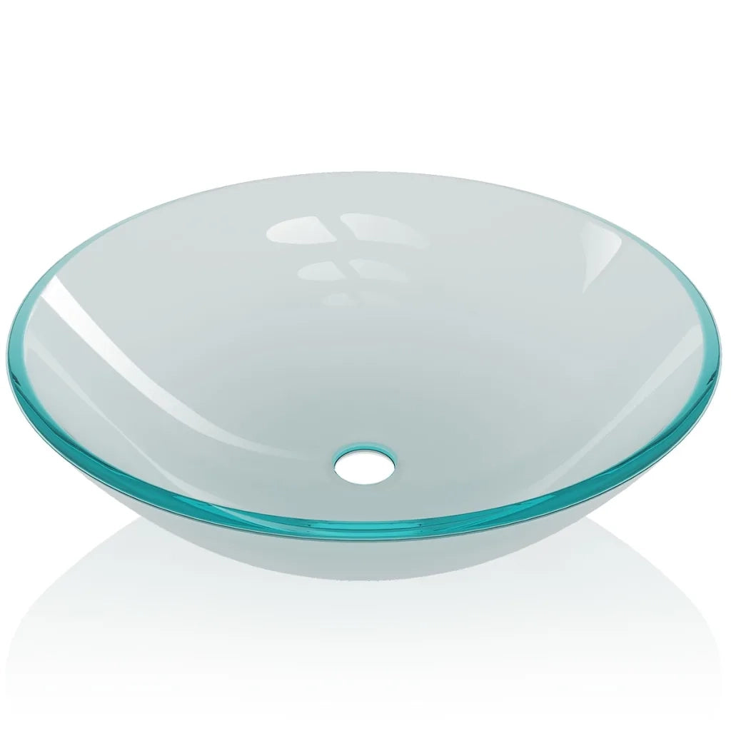 Lavandino-Lavello in Vetro Temperato 42cm Smerigliato