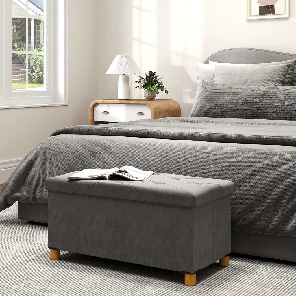 Mobile contenitore con cassetti ¨C zephmum ¨C grigio tessuto 76x38x38 cm