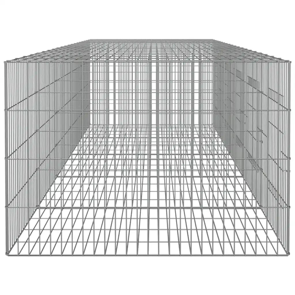 Conigliera con 5 Pannelli 273x79x54 cm Ferro Zincato cod mxl 44502