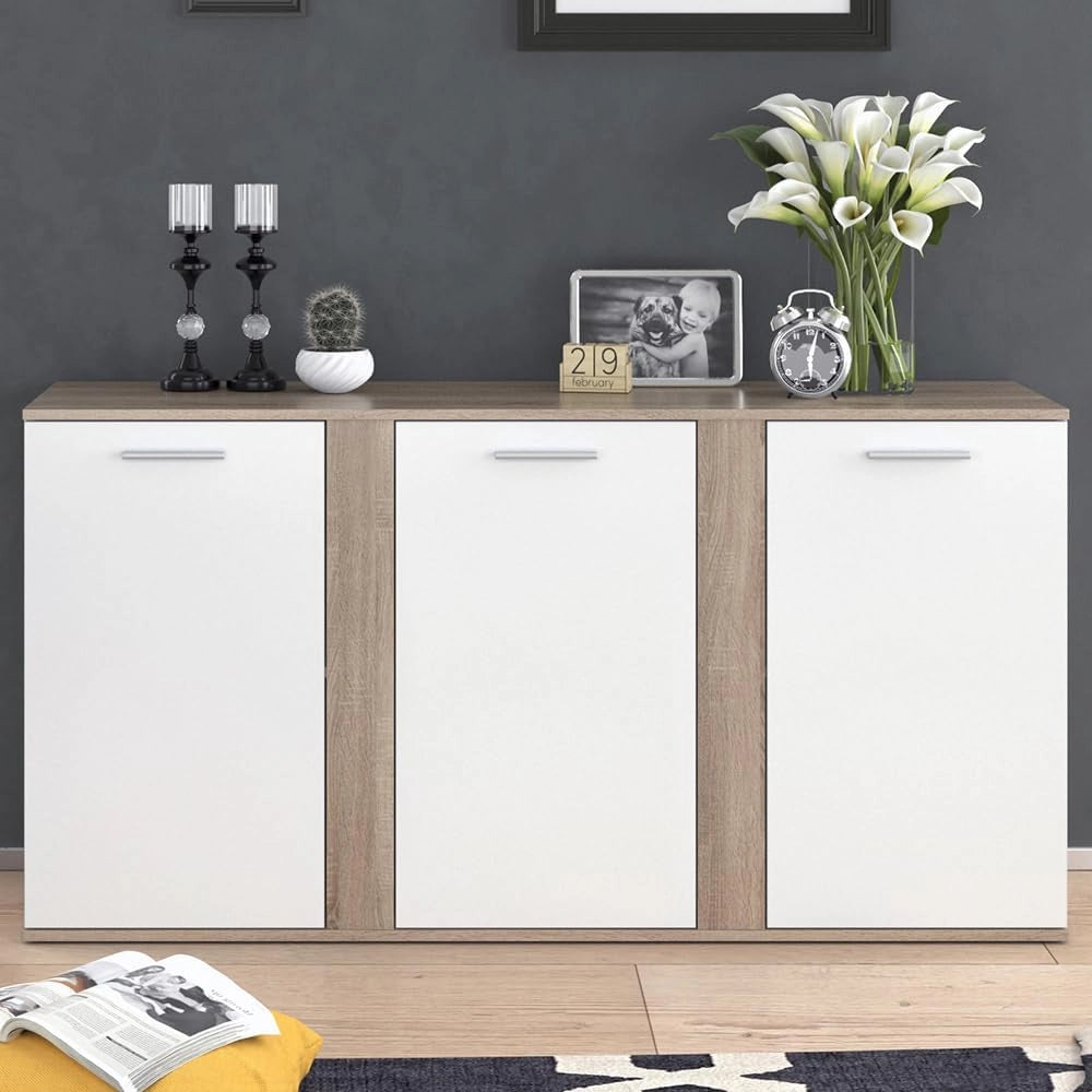 Cassettiera Novelli, Sonoma, 40 x 80 cm con ante, adatto per riporre abiti e oggetti per la casa