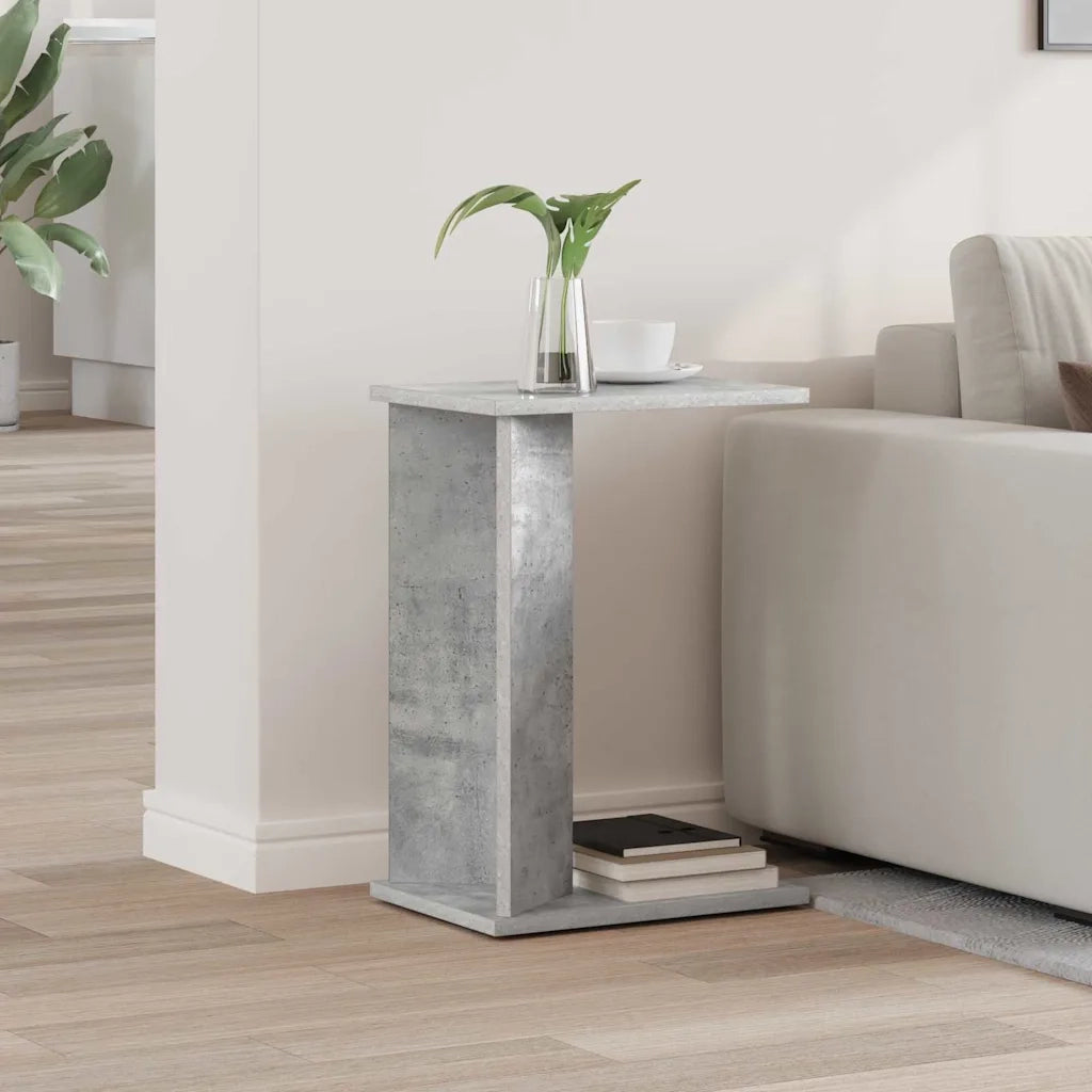 Tavolino Grigio cemento 35 x 25 x 50 cm Legno multistrato 891187