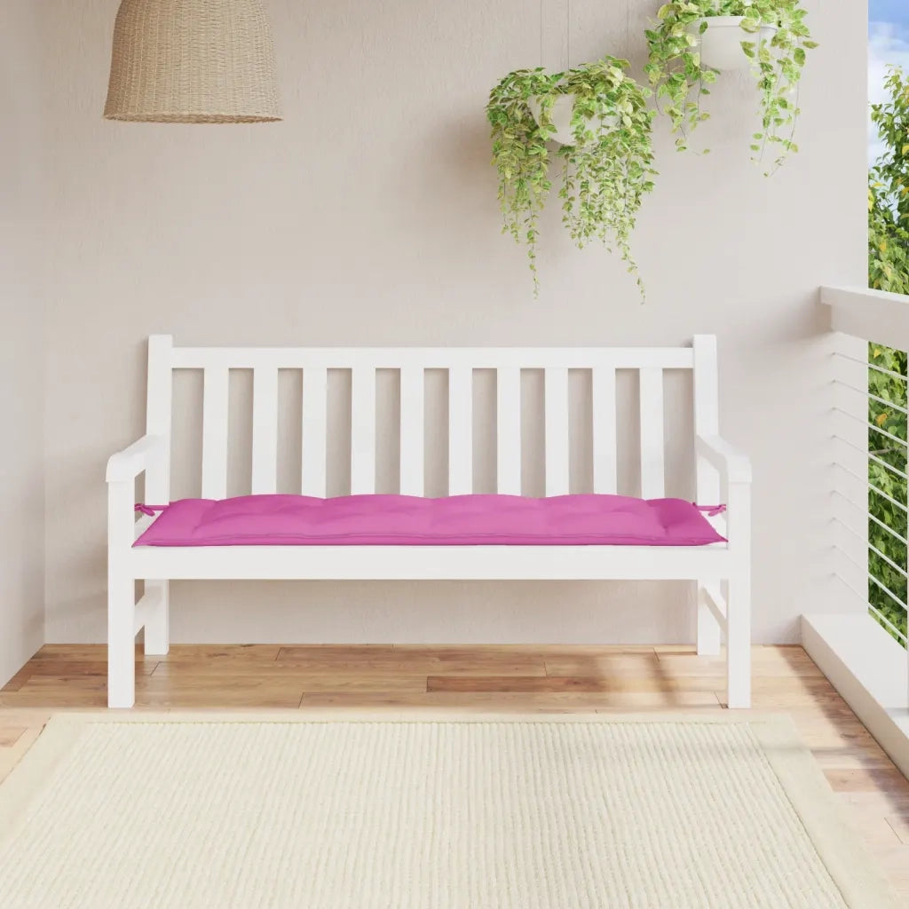 Cuscino per Panca | Cuscini per sedie Rosa 150x50x7 cm in Tessuto Oxford