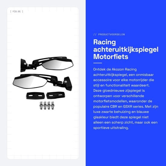 Specchio retrovisore per motocicletta in alluminio - Stoffa resistente - Nero/Azzurro - Incluso accessorio di montaggio - Campo di visuale ampio - Specchio retrovisore per motocicletta 

Modello: 
Specifica tecnica: 
Codice prodotto: