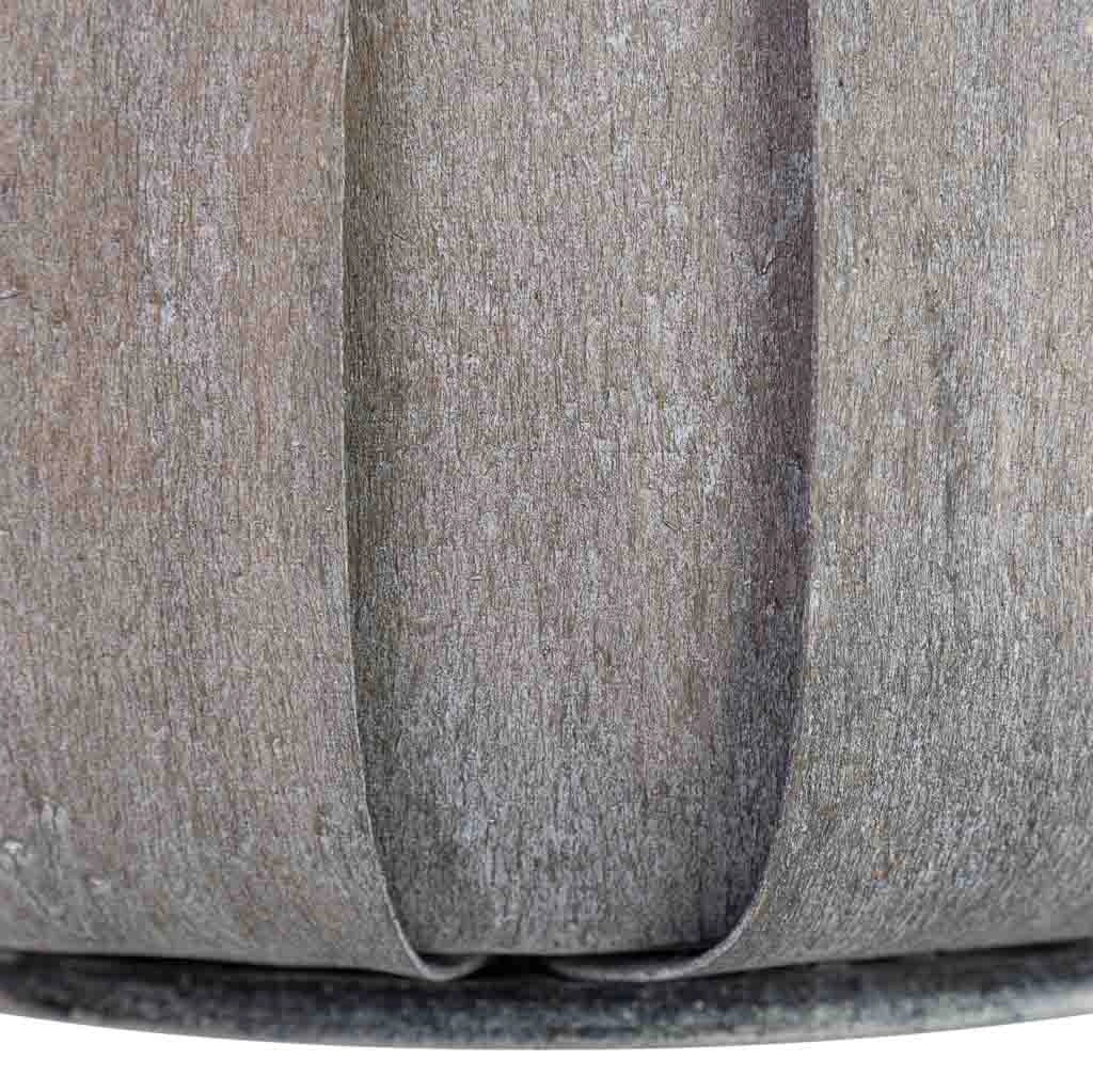 Cesto tondo in legno blu 20x20x12h cm