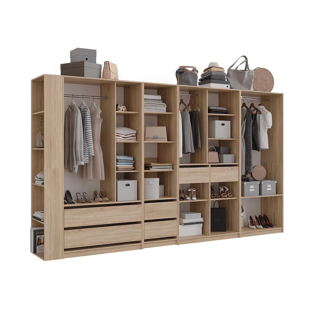 Armadio Elmo Sonoma 50 x 200 cm Set di 5 Vicco