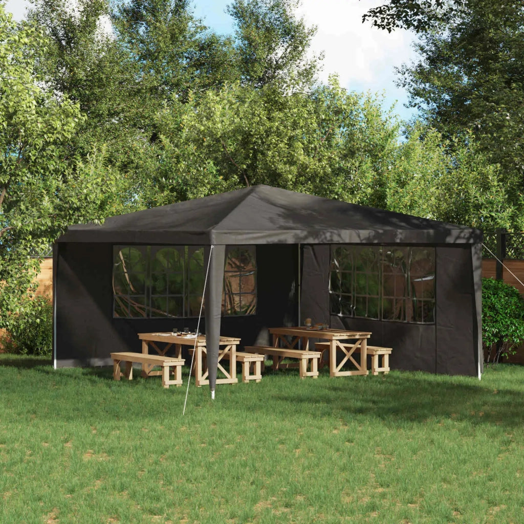 Parete per tenda da festa 2 pz 400 x 195 cm Antracite CFW3628546
