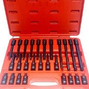 Trade Shop - Kit 26 Pz Inserti Inserto Torx Chiavi Bussola 1/2 Lunghe Auto Meccanico Fs-43612 -