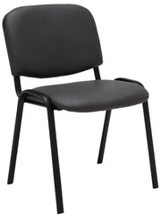 Sedia impilabile Ken similpelle grigio